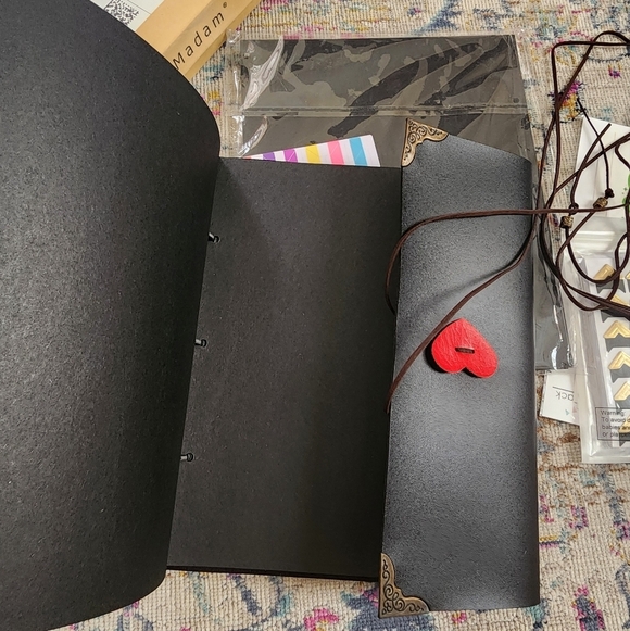 NWOT Black Journal & Scrapbooking Set - Picture 5 of 8